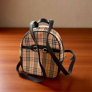 Burberry Excellent Condition Plaid Mini Backpack Crossbody Bag